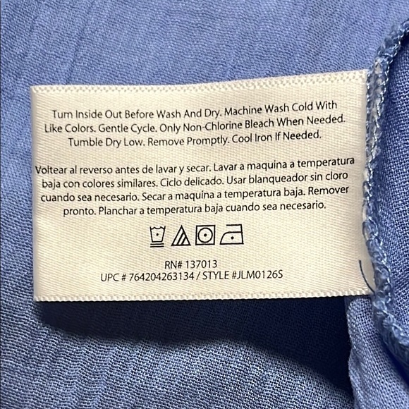 Isaac Mizrahi Blue Tunic Cover Up - Picture 7 of 7